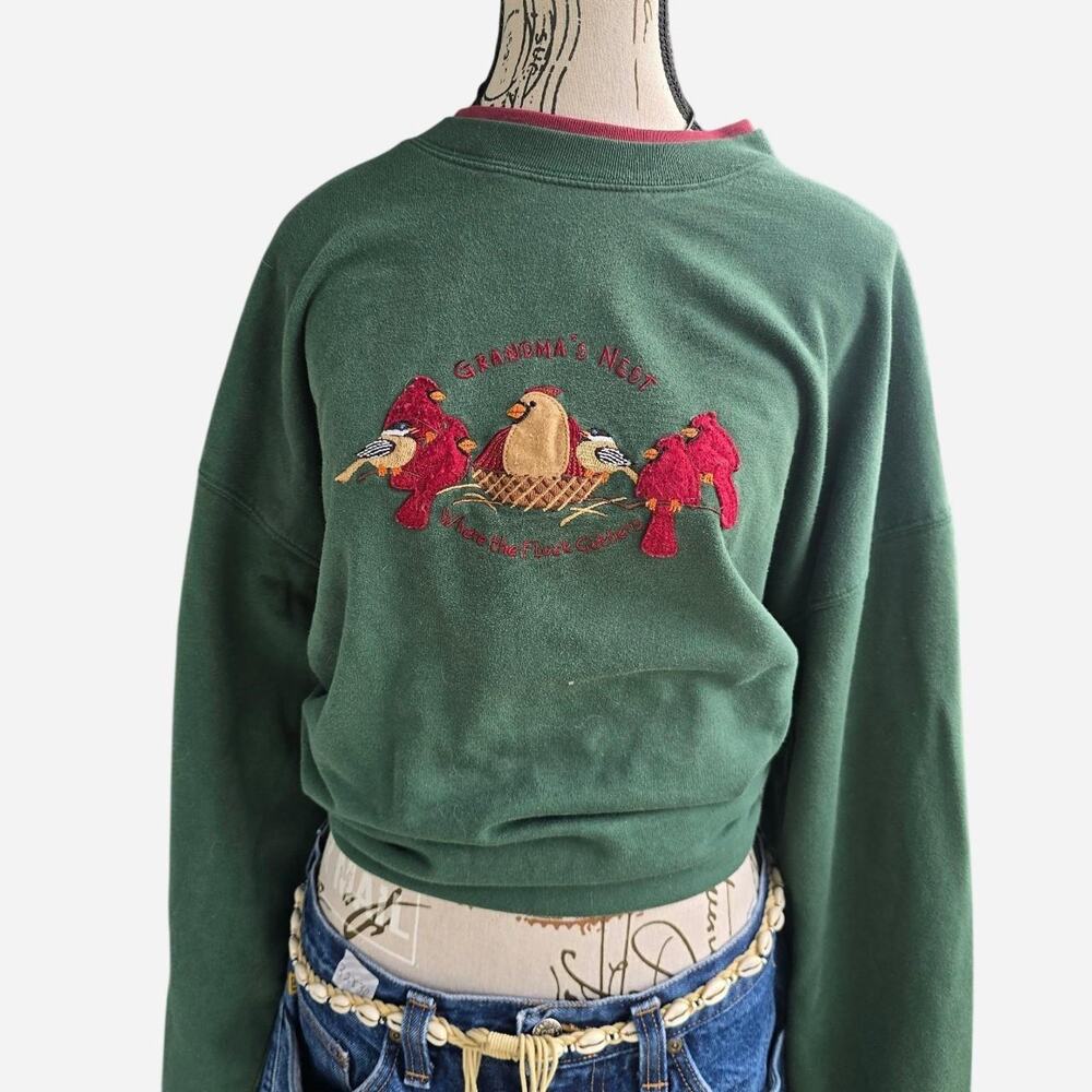 Green vintage crewneck sweatshirt